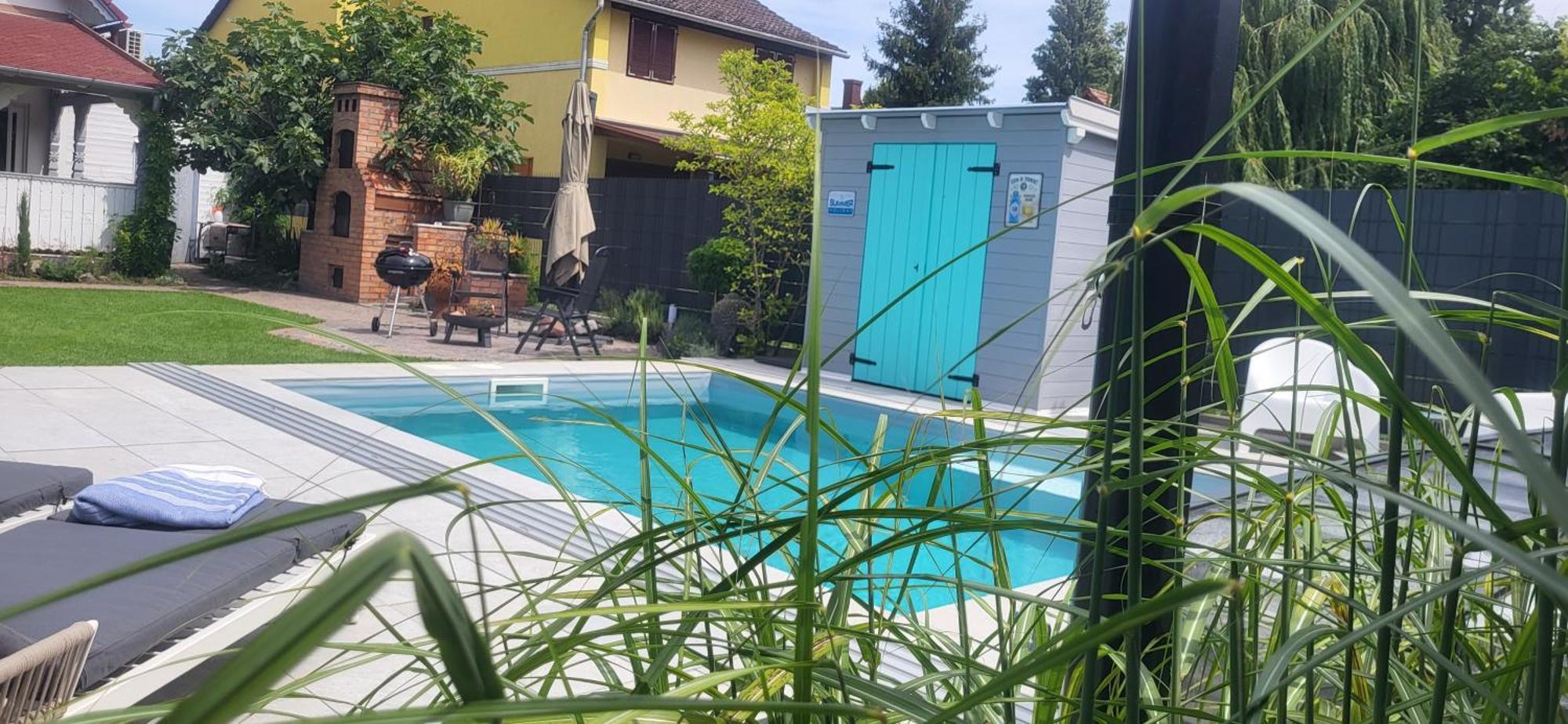 Private With Own Pool And Huge Garden, 150m To Longest Free At Balaton