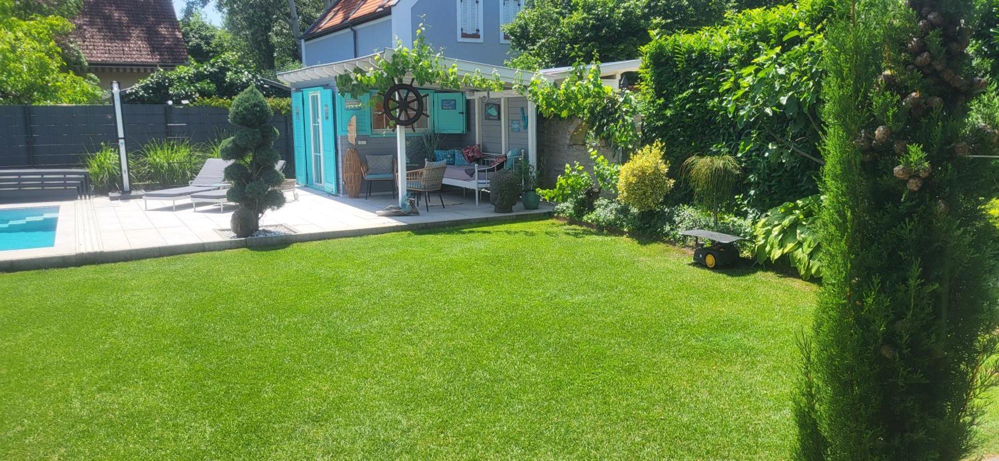 Private With Own Pool And Huge Garden, 150m To Longest Free At Balaton Апартаменты Замарди